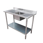 F.H.E 304 Grade Stainless Steel Economic Range Single Sink Bench - Centre Sink - 1200-6-SSBC