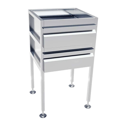 3Monkeez Freestanding Stainless Steel Drawer Unit