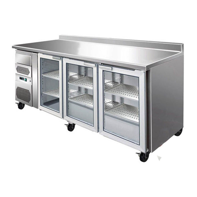 Thermaster CM20G undercounter glass door fridge — front view