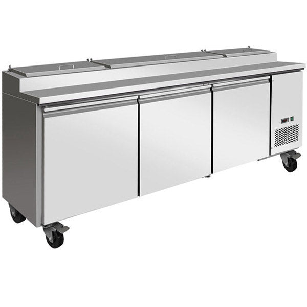 Thermaster TPB2400 salad/noodle/sandwich prep bar fridge — front view