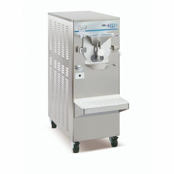 Frigomat TITAN horizontal batch freezer water cooled model producing up to 90kg per hour for commercial gelato and ice cream operations