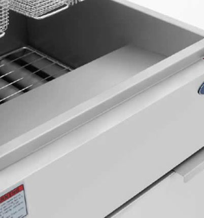 CookRite Freestanding 4 Tubes Gas Deep Fryer NG ATFS-50-NG