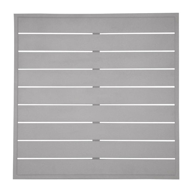 Bolero Aluminium Square Table Top Light Grey 700mm