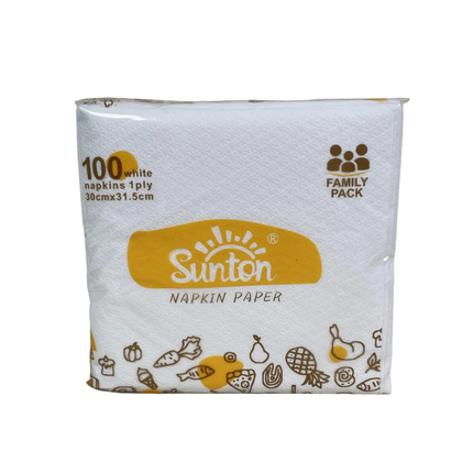 PakMax White Paper Napkins