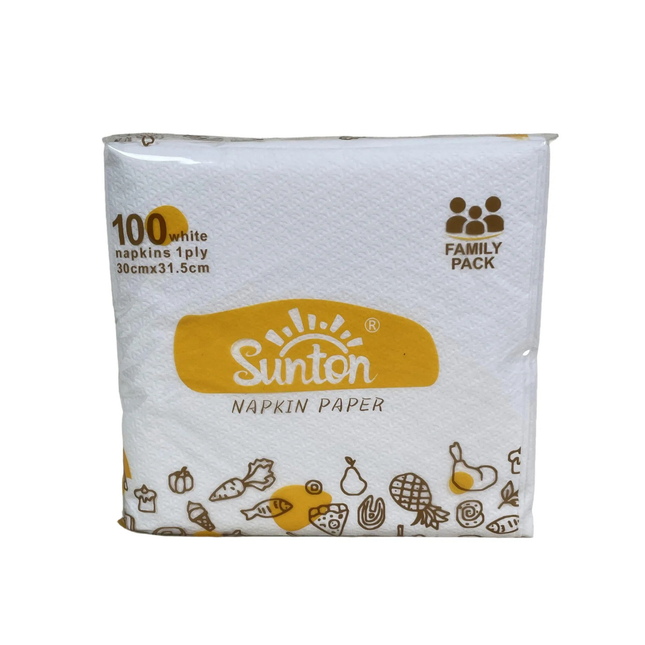 PakMax White Paper Napkins