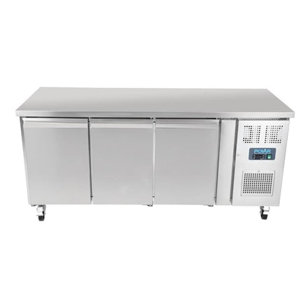 Polar U-Series 3 Door Counter Fridge 417Ltr UA048-A
