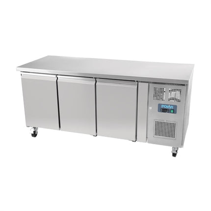 Polar U-Series 3 Door Counter Fridge 417Ltr UA048-A