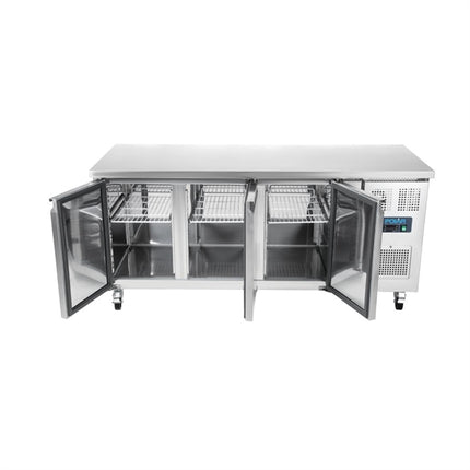 Polar U-Series 3 Door Counter Fridge 417Ltr UA048-A