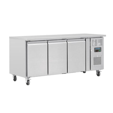 Polar U-Series 3 Door Counter Fridge 417Ltr UA048-A
