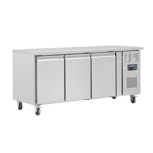 Polar U-Series 3 Door Counter Fridge 417Ltr UA048-A