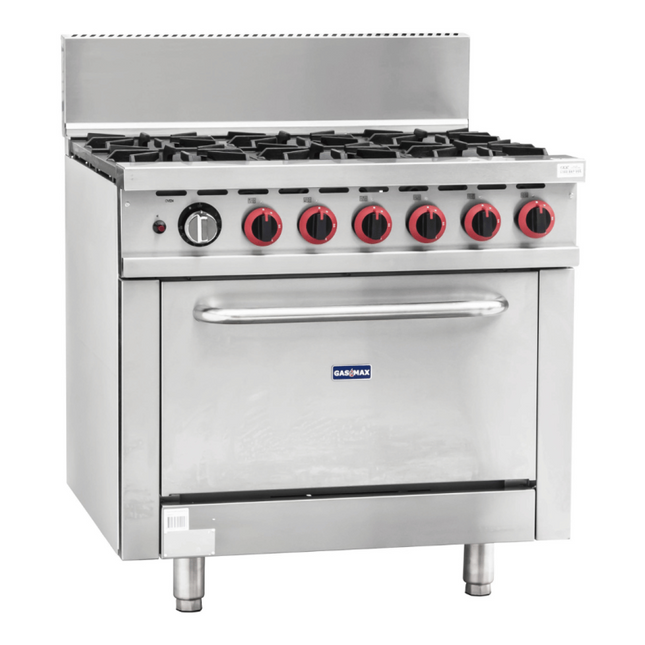 GasMax GBS6TS 6 Burner Gas Oven Range 258MJ/h
