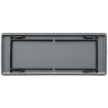 Bolero ABS Folding Banquet Rectangular Table 6ft Grey