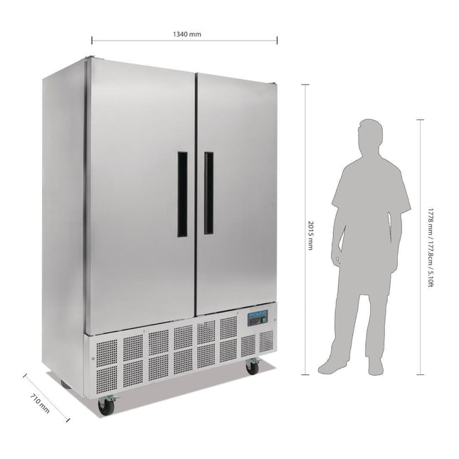 Polar GD879-A upright storage fridge — view 2