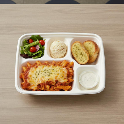 PakMax Sugarcane Compartment Lunch Trays