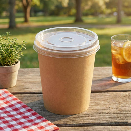 PakMax Lids for Kraft Paper Deli Containers