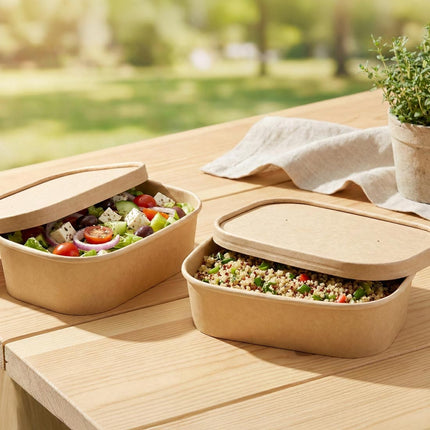 PakMax Kraft Paper Rectangular Bowls