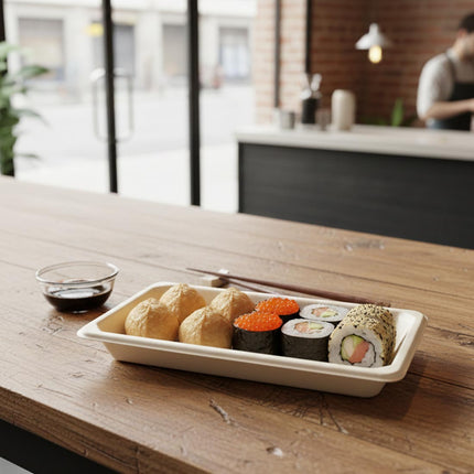 PakMax Sugarcane Sushi Trays