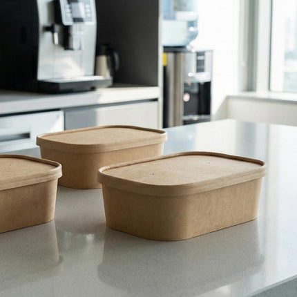 PakMax Kraft Paper Rectangular Bowls