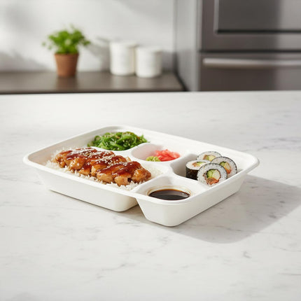 PakMax Sugarcane Compartment Lunch Trays