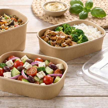 PakMax Kraft Paper Rectangular Bowls