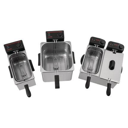 Caterlite Light Duty Twin Tank Twin Basket Countertop Fryer 2x 3.5Ltr