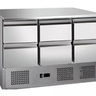 Thermaster 6 Drawers S/S Compact Workbench Fridge GNS1300-6D