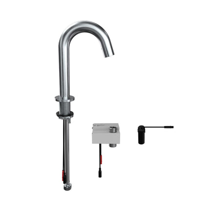 3Monkeez Gooseneck Hob Mounted Infrared Sensor Tap Battery Powered - T-3MSS-GHMST21B
