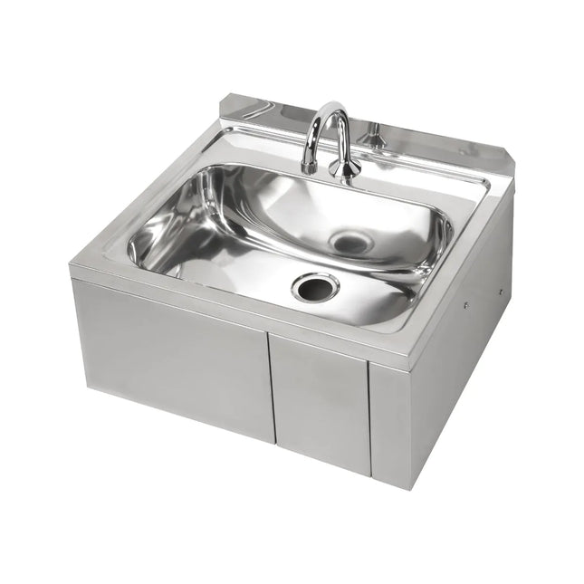 3Monkeez Hands Free Knee Operated Stainless Steel 18s Timed Flowed Basin Handwash Sink
