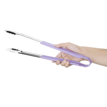 Hygiplas Colour Coded Serving Tong Purple 405mm
