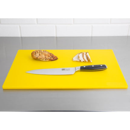 Hygiplas Antibacterial Low Density Chopping Board Yellow - 450x300x10mm