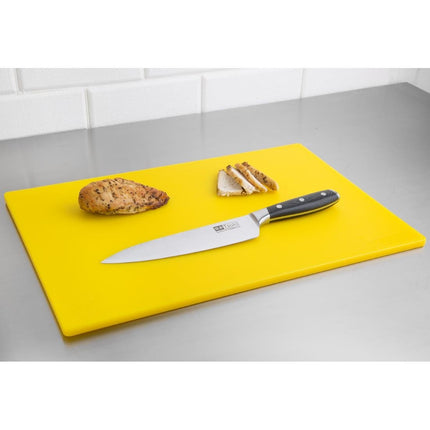 Hygiplas Antibacterial Low Density Chopping Board Yellow - 450x300x10mm