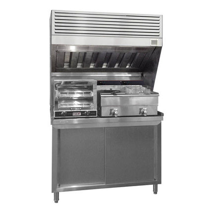Modular Systems 750mm Benchtop Filtered Hood Ductless Exhaust Canopy HOOD750A