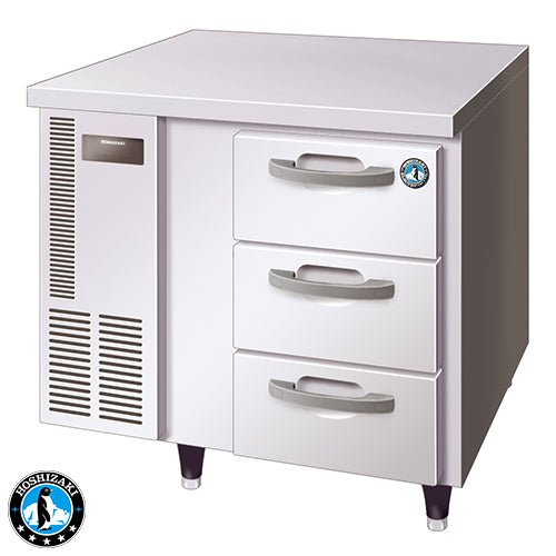 Hoshizaki 3 Drawer 100mm Deep Gastronorm Underbench Fridge - RTC-90DEA-GN-3D