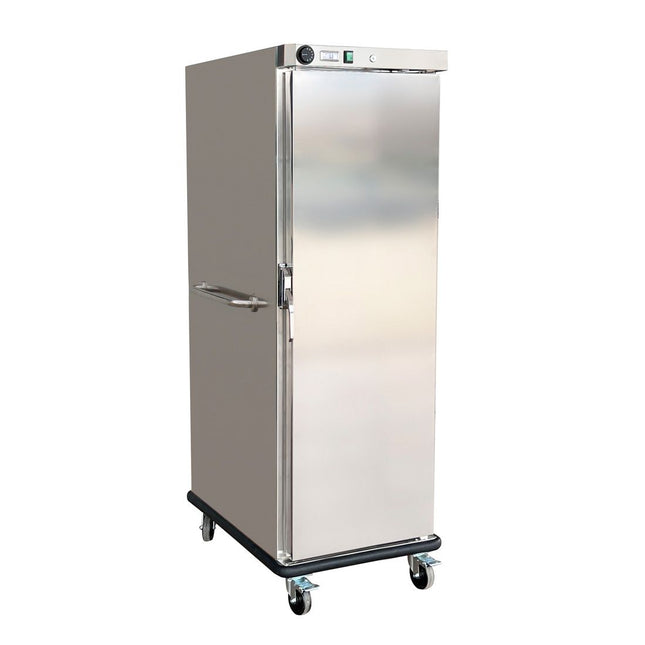 F.H.E HT-20S warming / holding cabinet & kart — front view