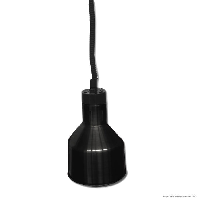 F.H.E Pull Down Heat Lamp Black HYWAL03