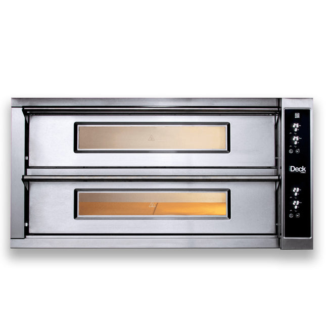 Moretti Forni Double Deck iDeck Digital Controls 18x 30 cm Pizza Oven iDD105.105