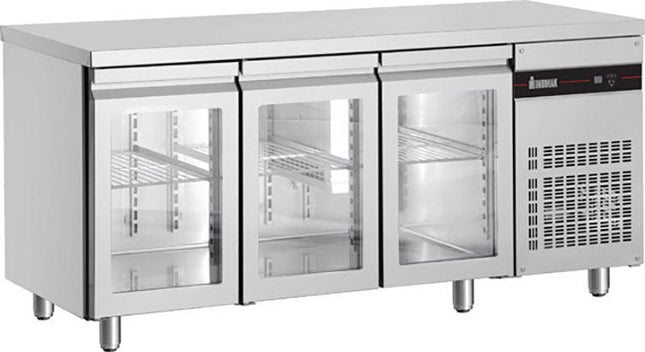 Inomak UBI7179G GLASS DOOR UNDERCOUNTER FRIDGE 1790MM - ICE-UBI7179G