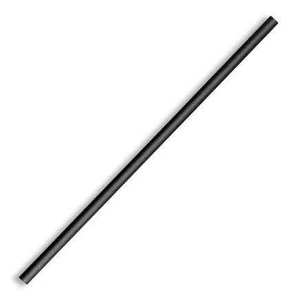 BioPak JP-PBS-6X197-B 6mm regular paper straw black
