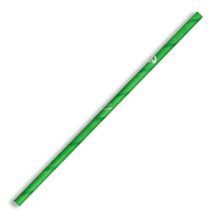 BioPak JP-PBS-6X197-G 6mm regular paper straw green
