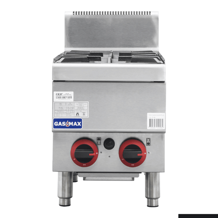 GasMax JUS-TR-2B Gas Cooktop / Stove — front view