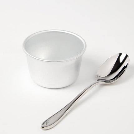 Vogue Aluminium Mini Dariole Moulds 100ml (Pack of 6)