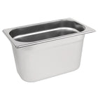 Vogue Stainless Steel 1/4 Gastronorm Tray 150mm