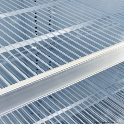 Thermaster LG-1000BGBM Double Glass Door Supermarket Display Fridge — interior view