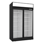 Thermaster 1006L Black Upright Double Glass Door Display Freezer LG-1006DF