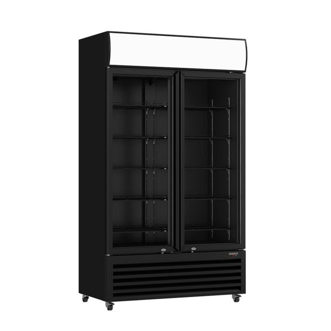 Thermaster LG-730BP upright display fridge — front view