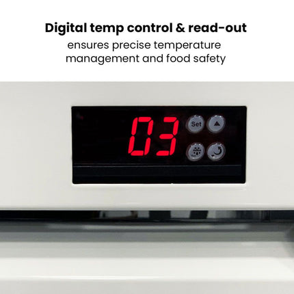 Thermaster 825L Colourbond Upright Beverage Fridge 2 Doors White LG-1000P