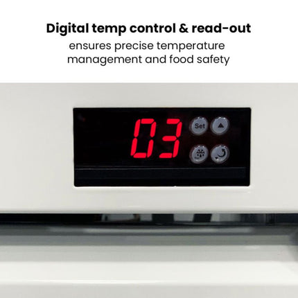 Thermaster 1000L Large Two Glass Door Colourbond Upright Drink Fridge LG-1200P