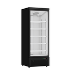 Thermaster 459L Single Glass Door Supermarket Fridge Black LG-600BGBM