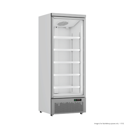 Thermaster LG-600GBM Single Door Glass Door Supermarket Fridge — front view