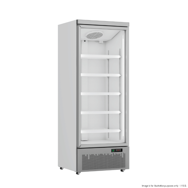 Thermaster LG-600GBM Single Door Glass Door Supermarket Fridge — front view